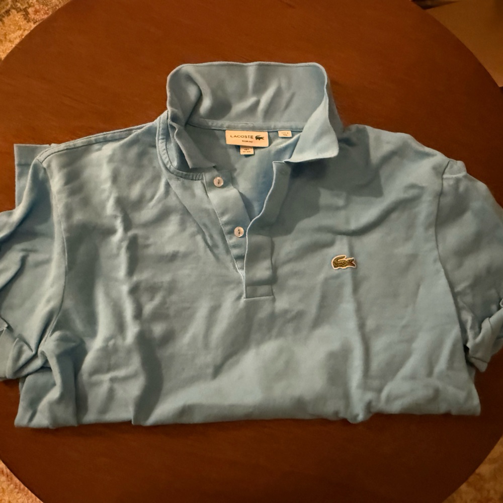 Lacoste Sky Blue Polo Shirt Men’s XXL.